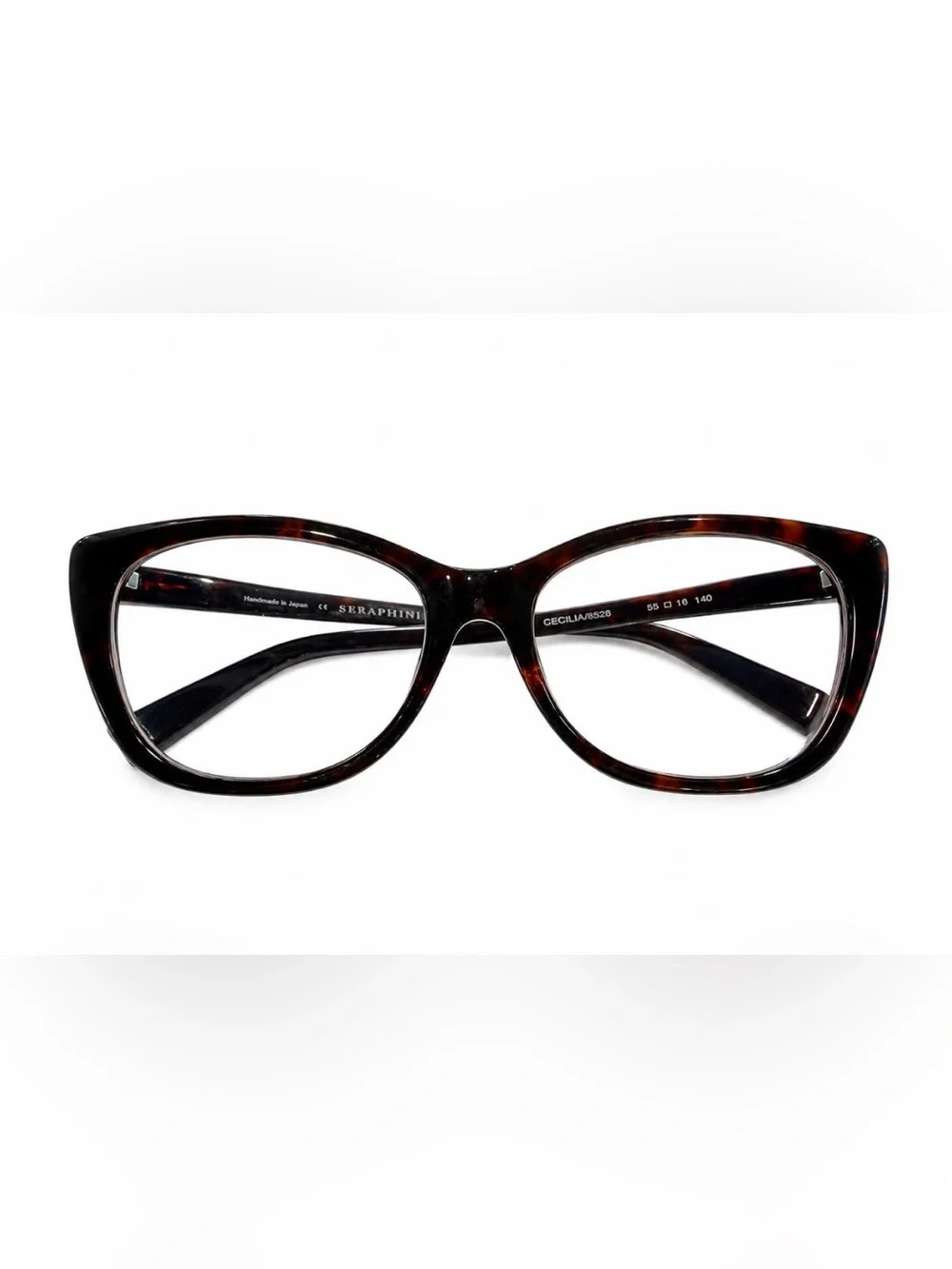 Seraphin Cecilia 8528 Tortoiseshell Eyeglasses Handmade in Japan